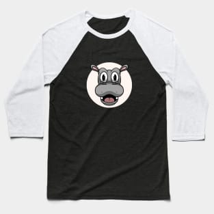 CUte Hippo Baseball T-Shirt